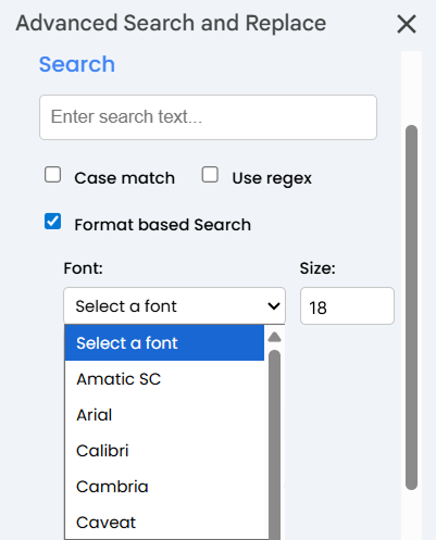 Advanced Search and Replace for Google Docs